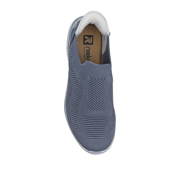 Pavers Slip-On Memory Foam Trainers - Blue