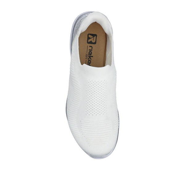 Pavers Slip-On Memory Foam Trainers - White