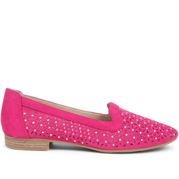 pavers Slip-On Pumps - Fuchsia