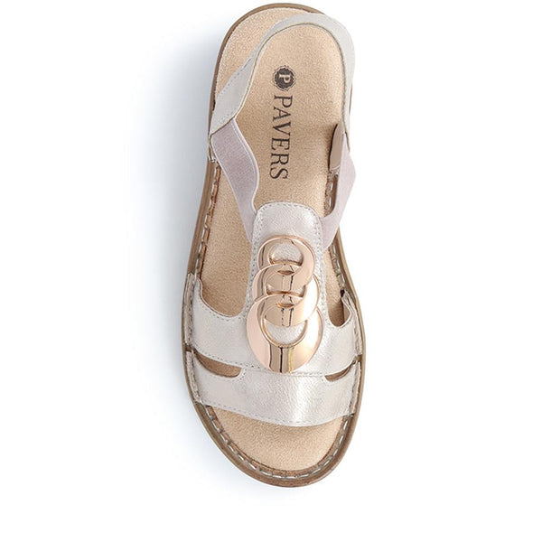 Pavers Slip-On Sandals - Gold