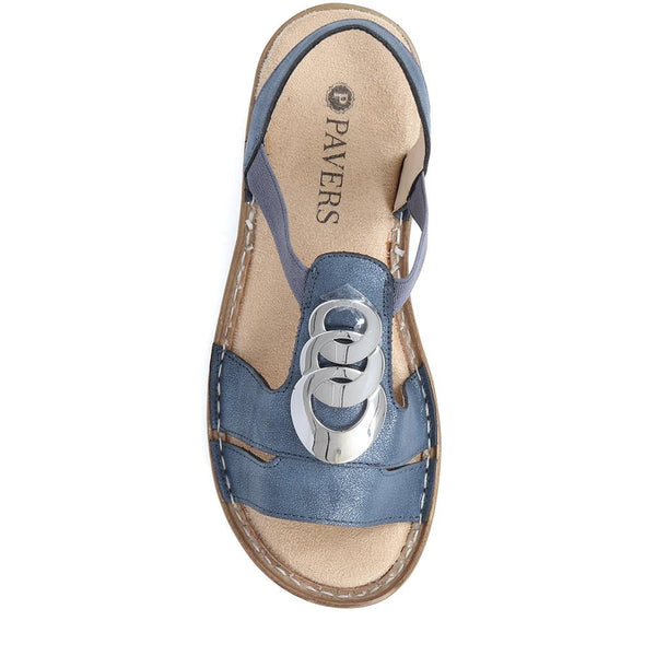 Pavers Slip-On Sandals - Navy