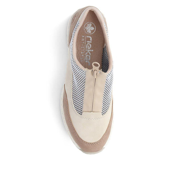 Pavers Slip-On Trainers - Beige