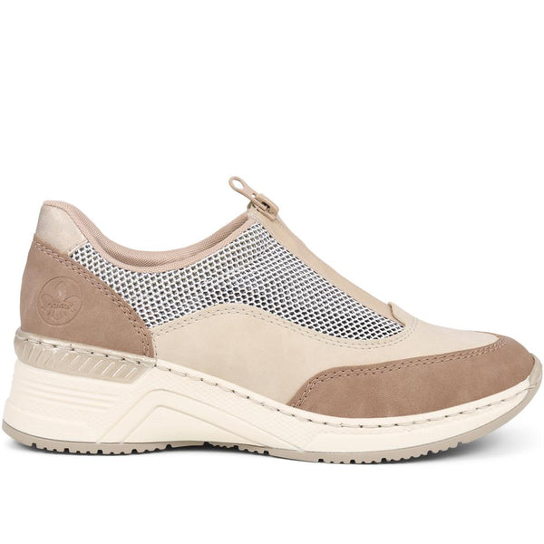 pavers Slip-On Trainers - Beige
