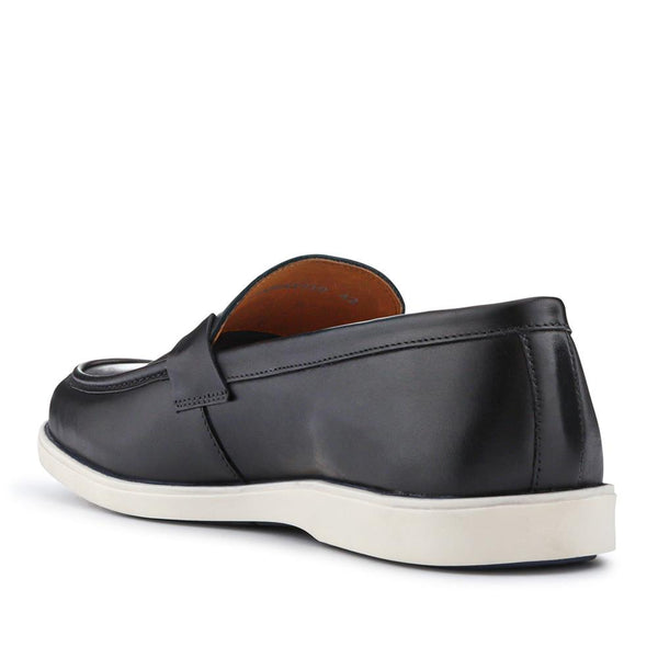 Pavers Smart All-Leather Loafers - Black