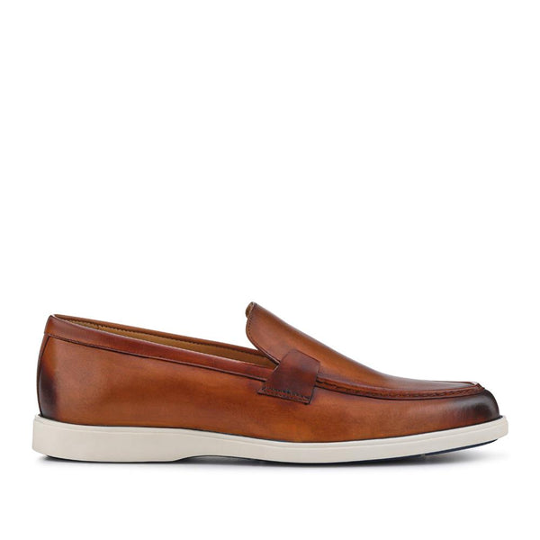 pavers Smart All-Leather Loafers - Cognac