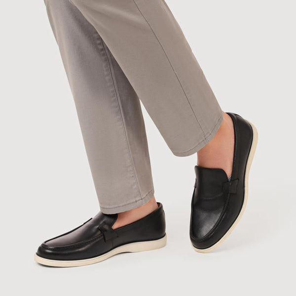 Pavers Smart All-Leather Loafers - Navy