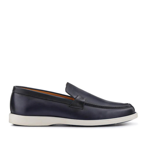 pavers Smart All-Leather Loafers - Navy
