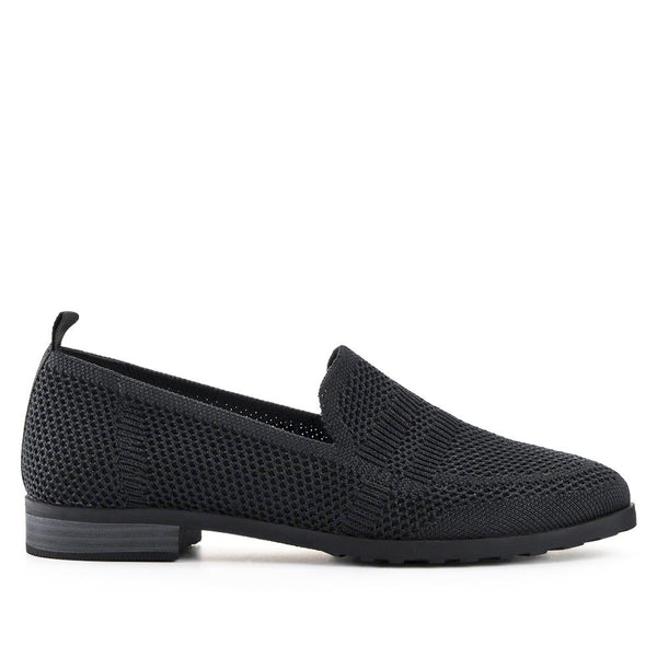 pavers Smart Heeled Slip-On Shoes - Black