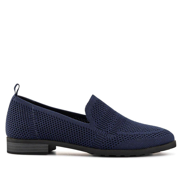 pavers Smart Heeled Slip-On Shoes - Navy