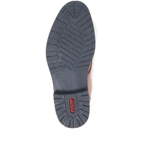 Pavers Smart Lace-Up Derby Shoes - Tan