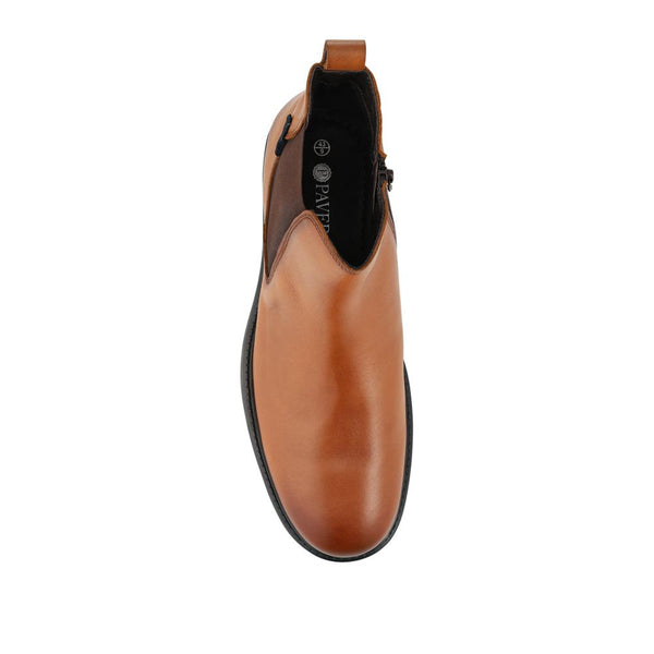 Pavers Smart Leather Chelsea Boots - Tan
