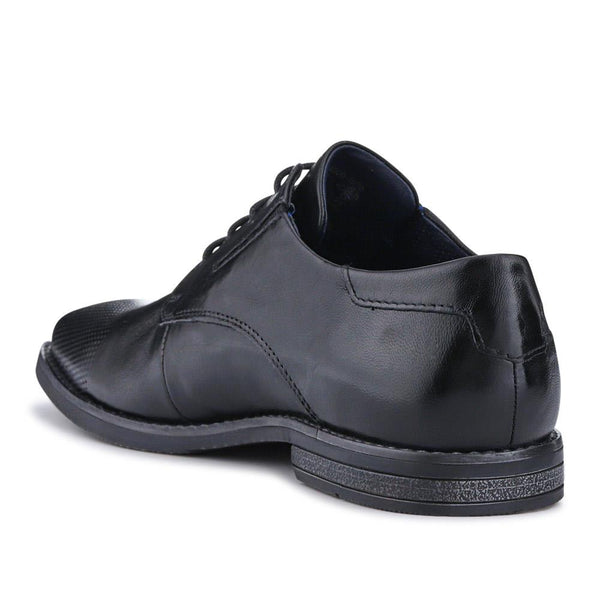 Pavers Smart Leather Derby Shoes - Black