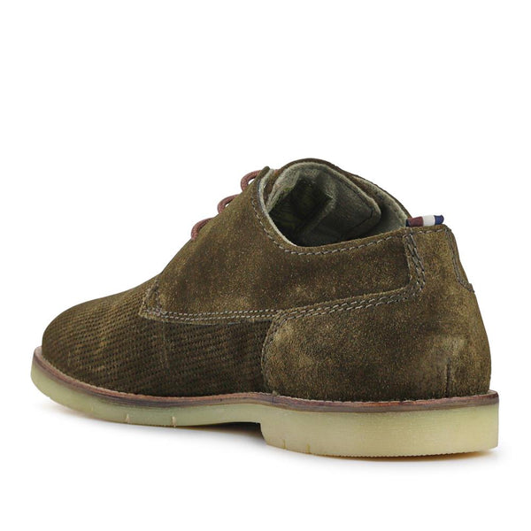 Pavers Smart Leather Desert Shoes - Khaki