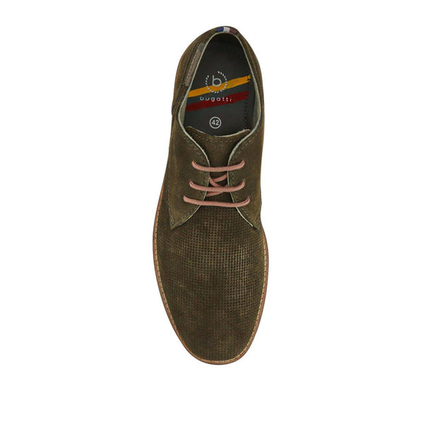 Pavers Smart Leather Desert Shoes - Khaki
