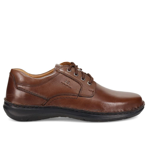 pavers Smart Leather Lace-Up Shoes - Dark Brown