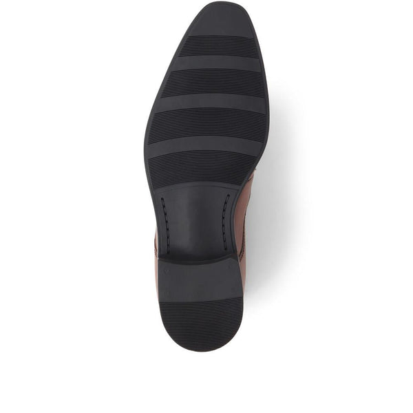 Pavers Smart Leather Lace-Up Shoes - Tan