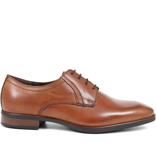 pavers Smart Leather Lace-Up Shoes - Tan