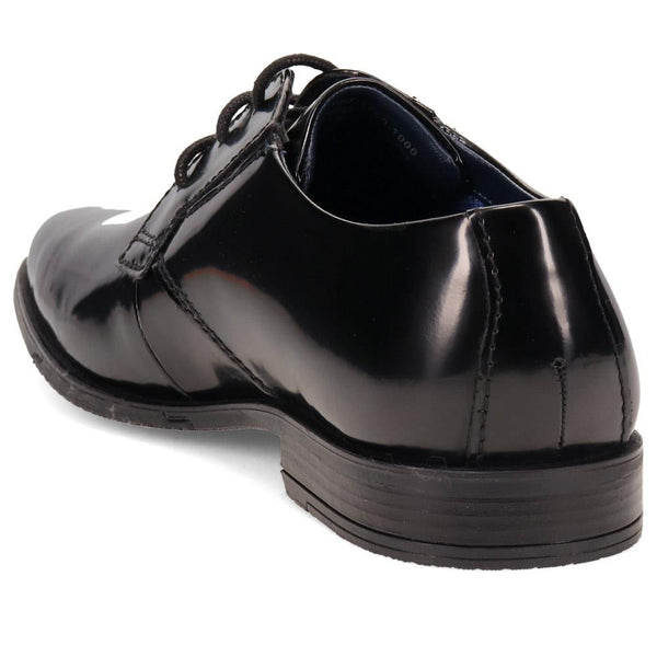 Pavers Smart Leather Oxford Shoes - Black