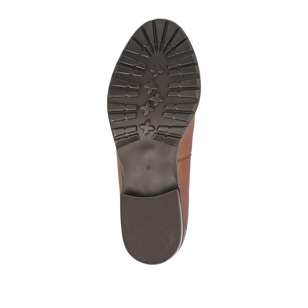 Pavers Smart Leather Slip-On Shoes - Tan