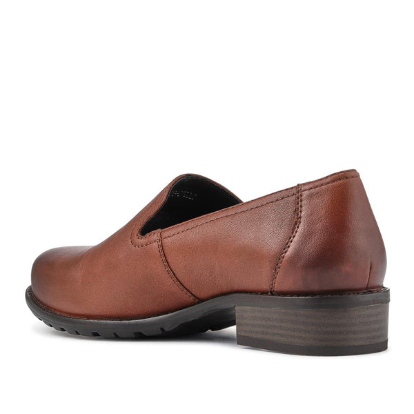 pavers Smart Leather Slip-On Shoes - Tan