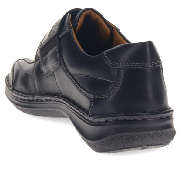 Pavers Smart Leather Touch-Fasten Shoes - Black