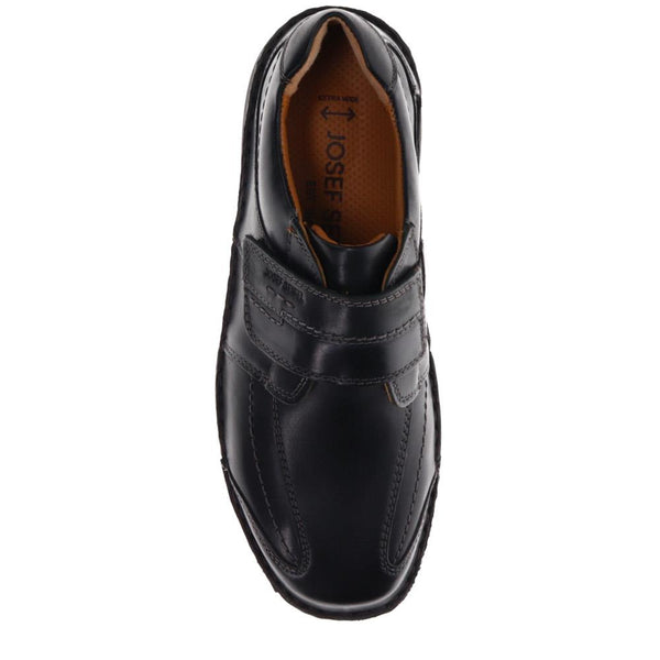 Pavers Smart Leather Touch-Fasten Shoes - Black