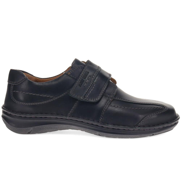 pavers Smart Leather Touch-Fasten Shoes - Black