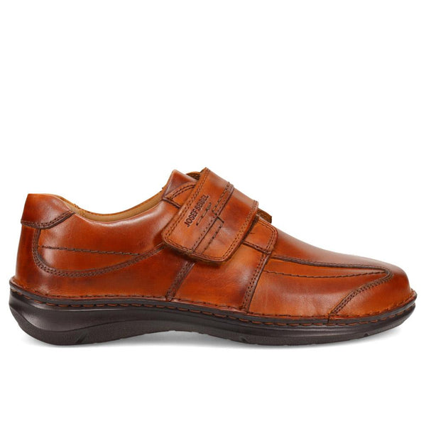 pavers Smart Leather Touch-Fasten Shoes - Cognac