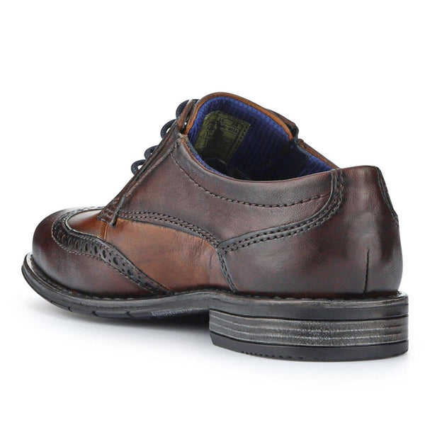 Pavers Smart Leather Wingtip Shoes - Brown