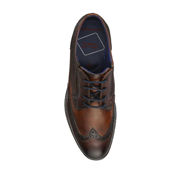 Pavers Smart Leather Wingtip Shoes - Brown