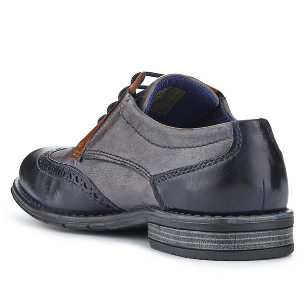 Pavers Smart Leather Wingtip Shoes - Navy
