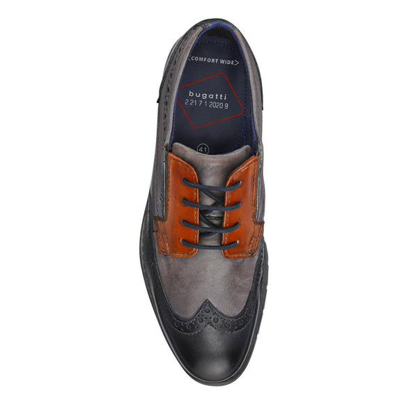 Pavers Smart Leather Wingtip Shoes - Navy