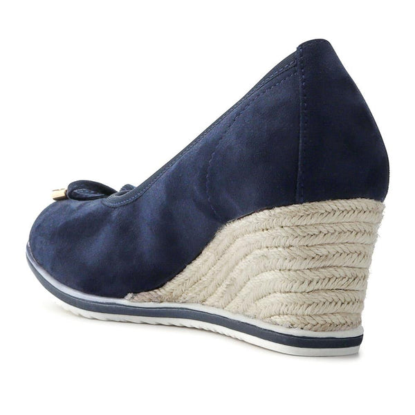 Pavers Smart Memory Foam Espadrilles - Navy