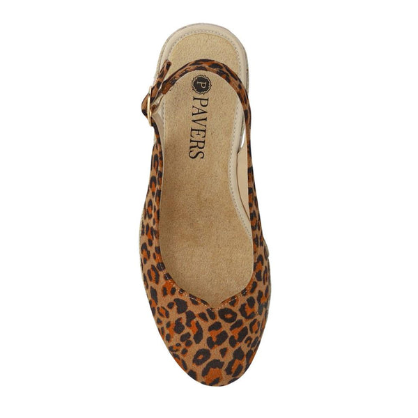 Pavers Smart Slingback Espadrilles - Leopard