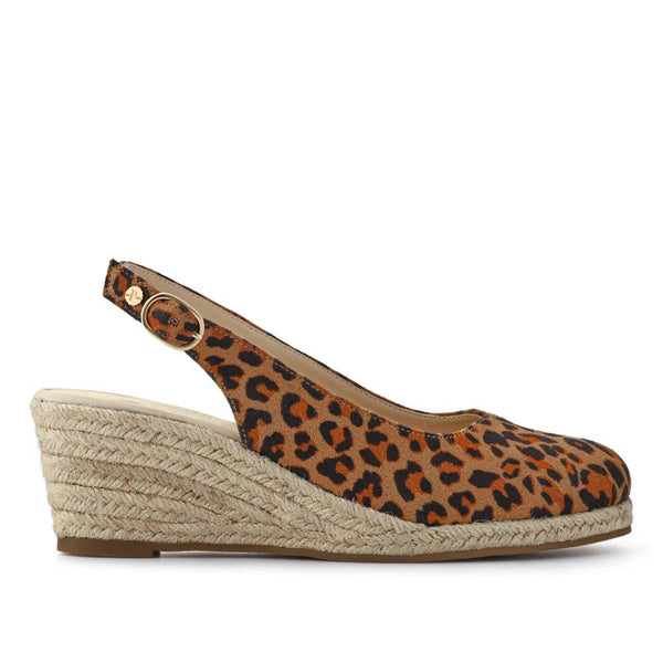 pavers Smart Slingback Espadrilles - Leopard
