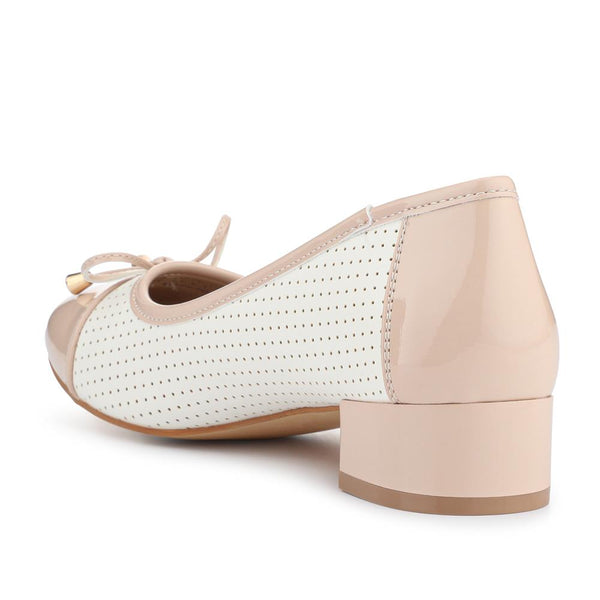 Pavers Smart Two-Tone Pumps - White-Beige