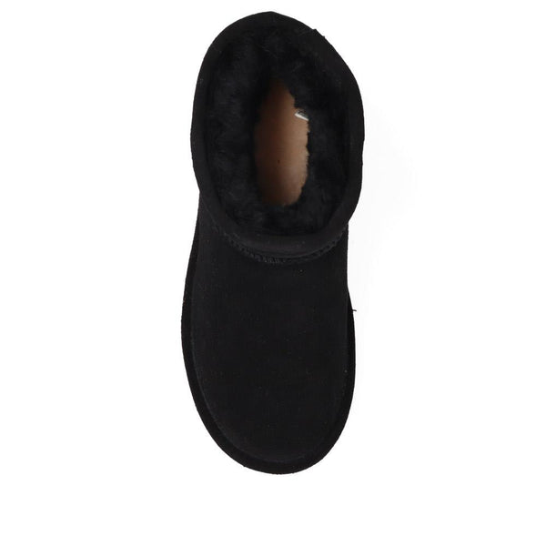 Pavers Soft Faux-Fur-Lined Ankle Boots - Black