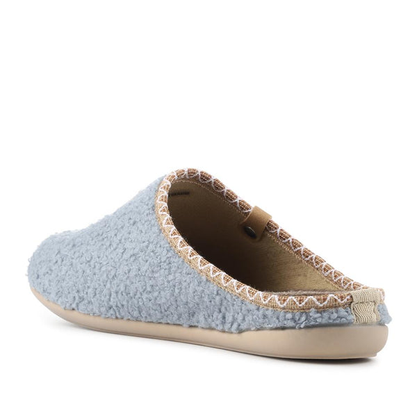 Pavers Soft Fleeced Slippers - Blue
