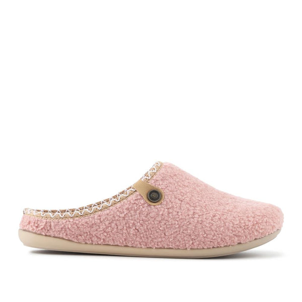 pavers Soft Fleeced Slippers - Pink
