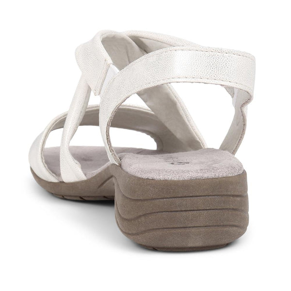 Pavers Soft Strap Slip-On Sandals - Silver Shimmer