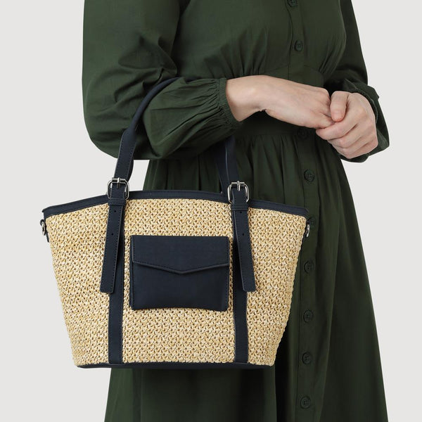 Pavers Spacious Adjustable Handbag - Navy