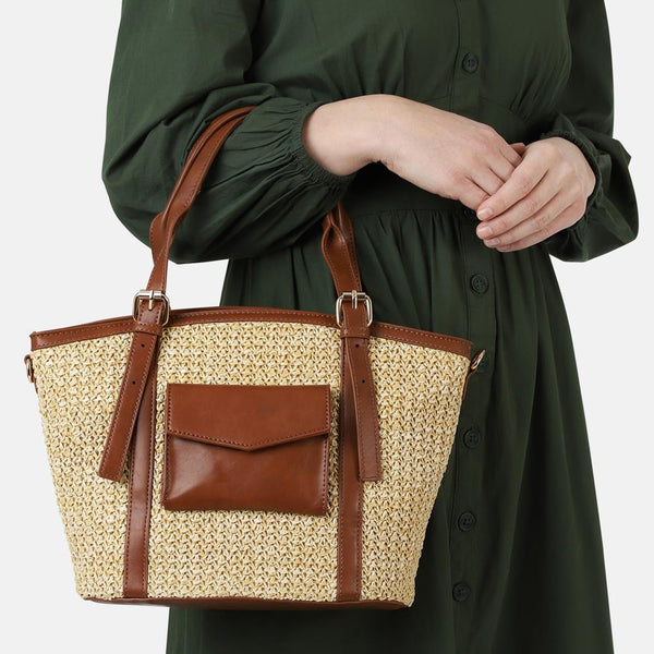 Pavers Spacious Adjustable Handbag - Tan