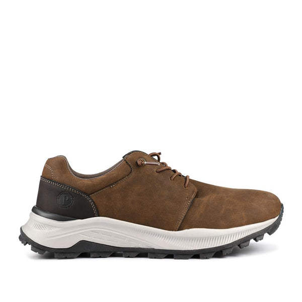 pavers Sporty Lace Up Shoes - Brown
