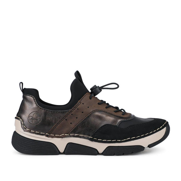 pavers Sporty Lace-Up Trainers - Black Multi