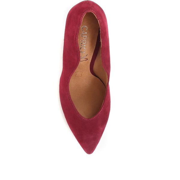 Pavers Stiletto Court Shoes - Burgundy