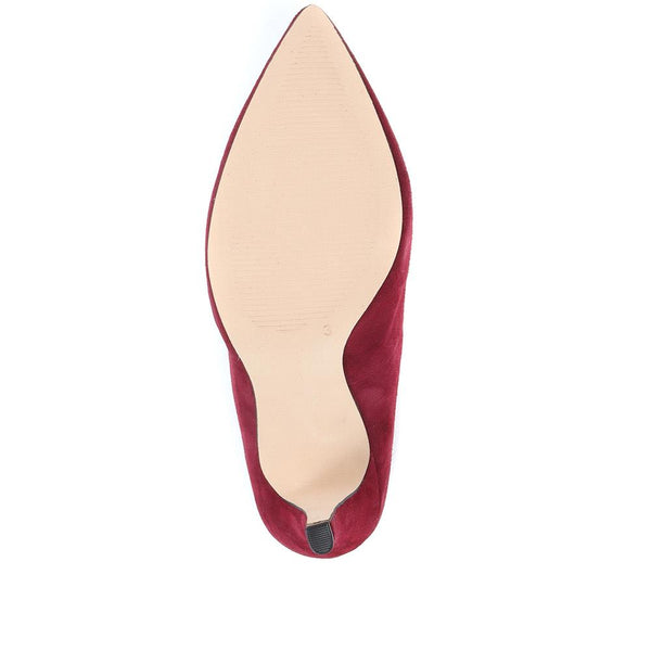 Pavers Stiletto Court Shoes - Burgundy