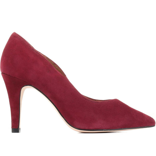 pavers Stiletto Court Shoes - Burgundy