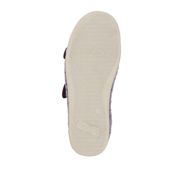 Pavers Strapped Memory Foam Slippers - Purple