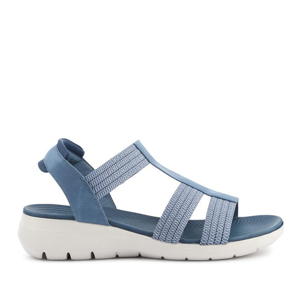 pavers Strappy Elasticated Slip-On Sandals - Navy