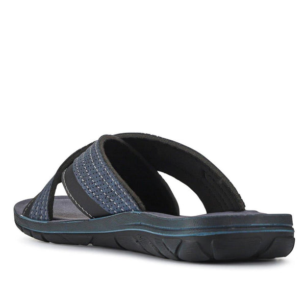 Pavers Strappy Mule Sandals - Blue